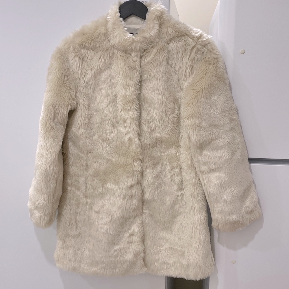 Tommy Hilfiger Kids Faux Fur Coat For Girls